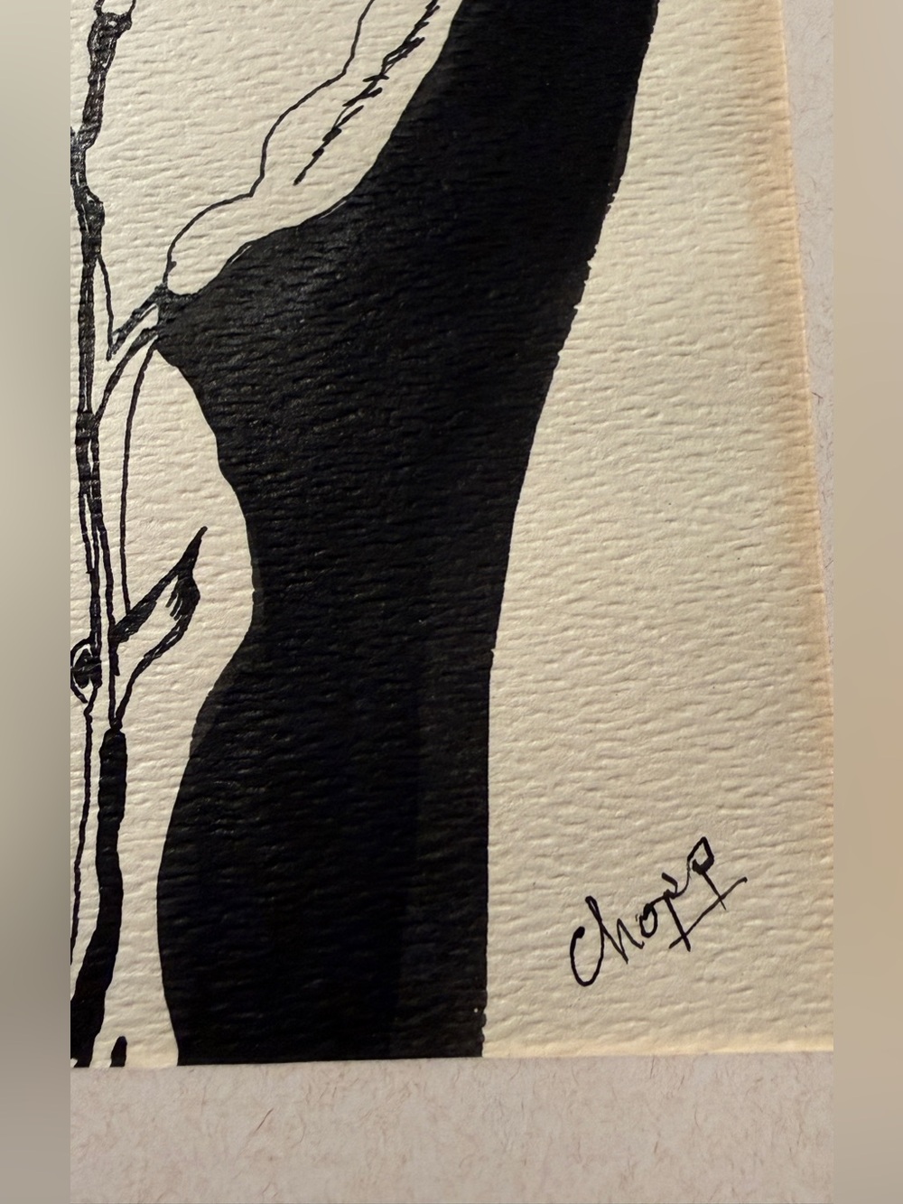 Pen and Ink Drawing MCM - Picture 4 of 5